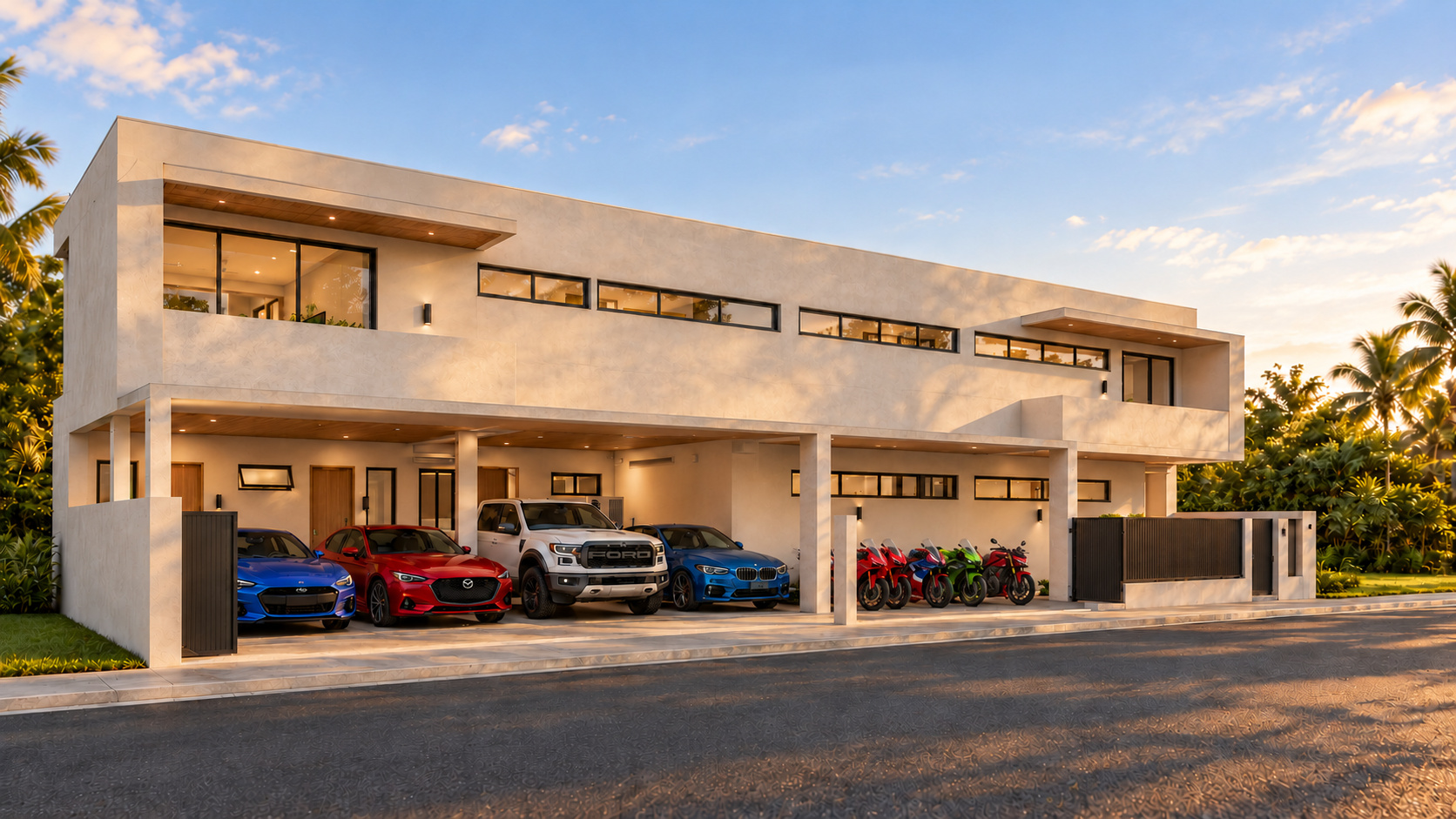 The Courtyard Retreat — exterior overview